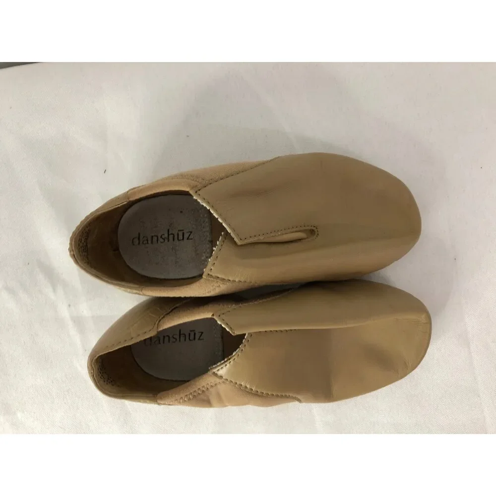 Pre-Owned Dance Jazz Shoes Danshuz Big Kid 3M Slip On Leather